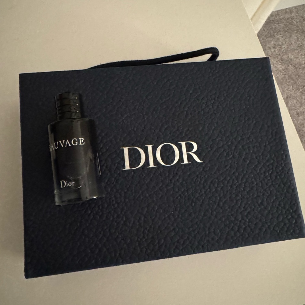 Dior travel size Sauvage Fragrance with Navy Box